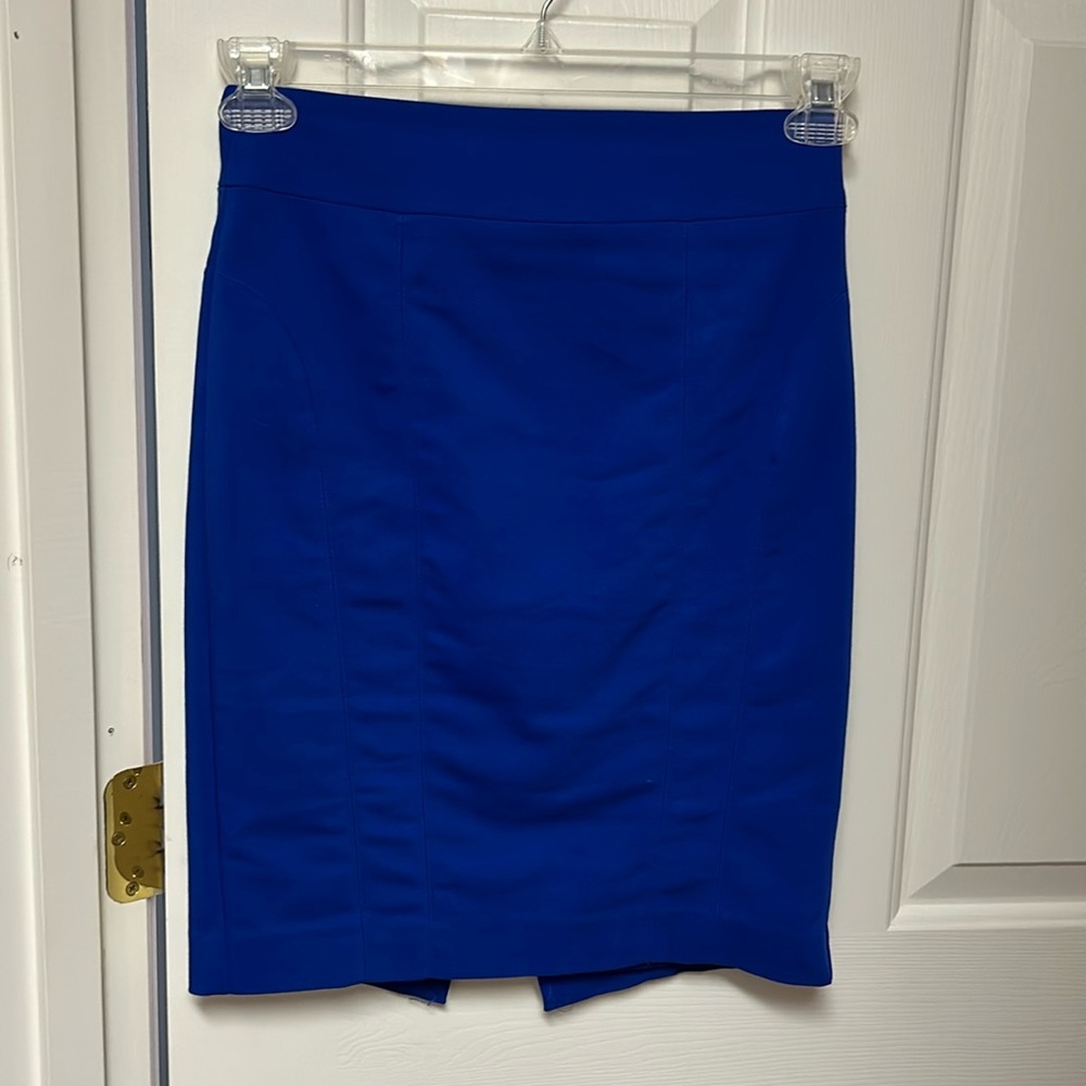 Express royal blue pencil skirt